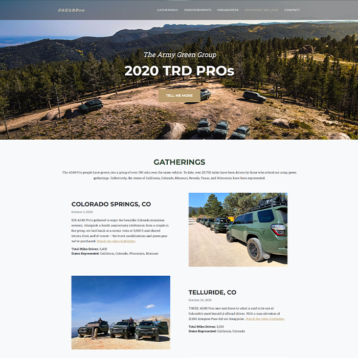 Overland Group Pages