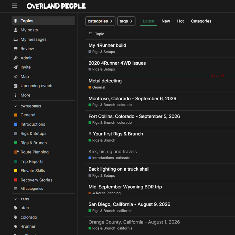 Overland People Forum